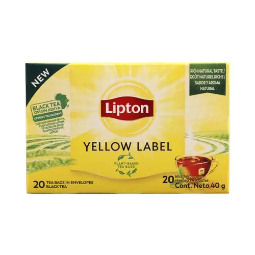 TE YELLOW LABEL LIPTON CAJA X 20 UNI